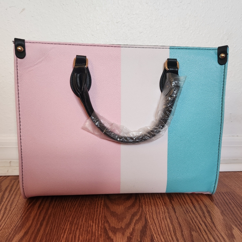 MCM Colorful Typewriter Print Handbag - Picture 2 of 4